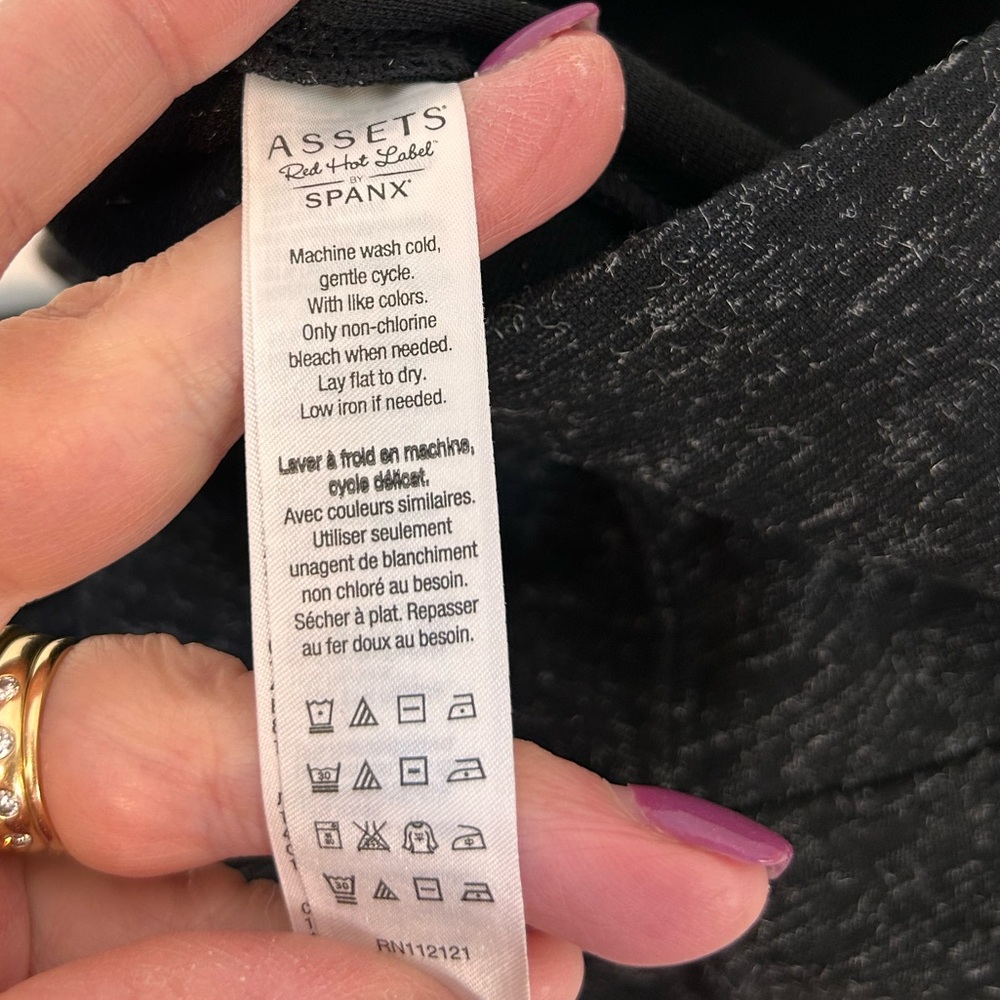 SPANX Assets Red Hot Label Gray Space Dye Leggings Women’s Size XL - Picture 8 of 9
